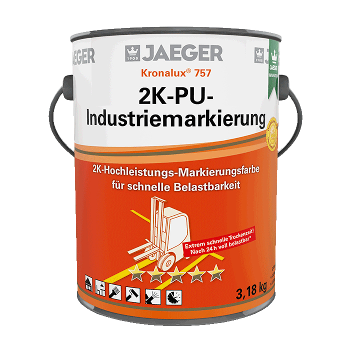 Jaeger Kronalux 2K-PU-Industriem. 3,5 kg 7571023-918 Gelb